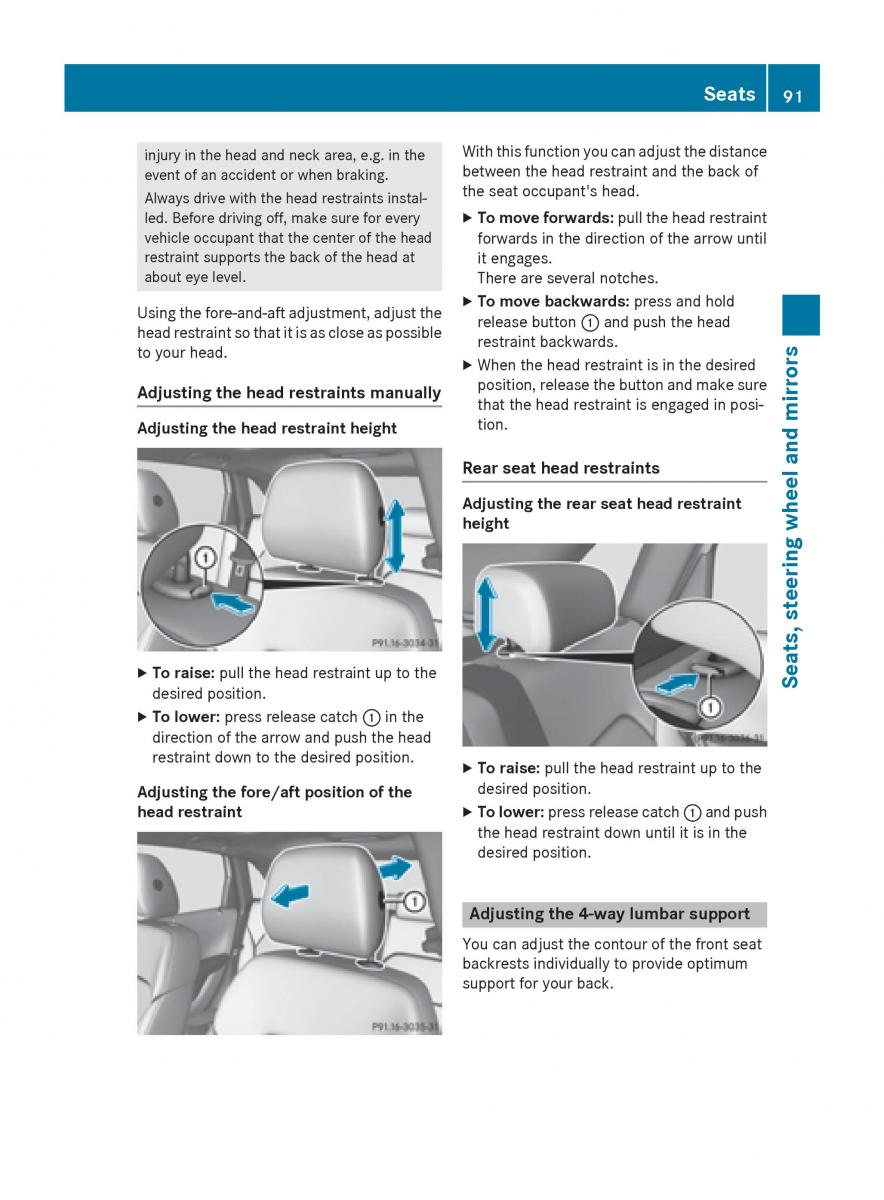 Mercedes Benz B Class W246 owners manual / page 93