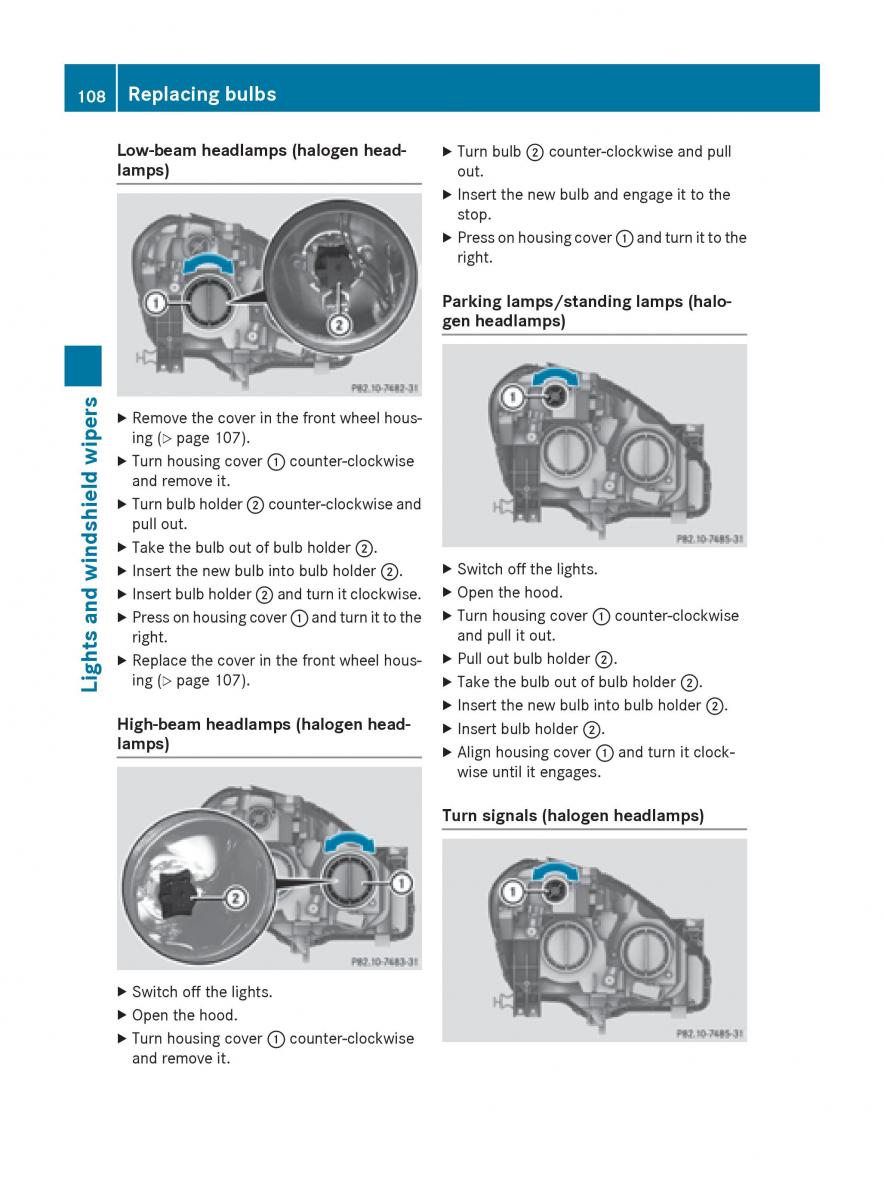 Mercedes Benz B Class W246 owners manual / page 110