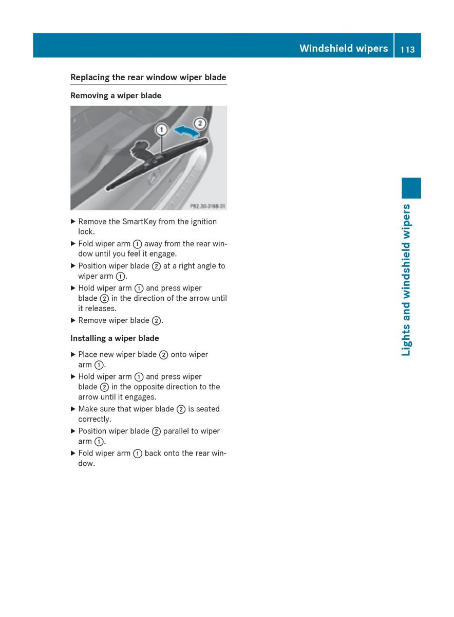 Mercedes Benz B Class W246 owners manual / page 115