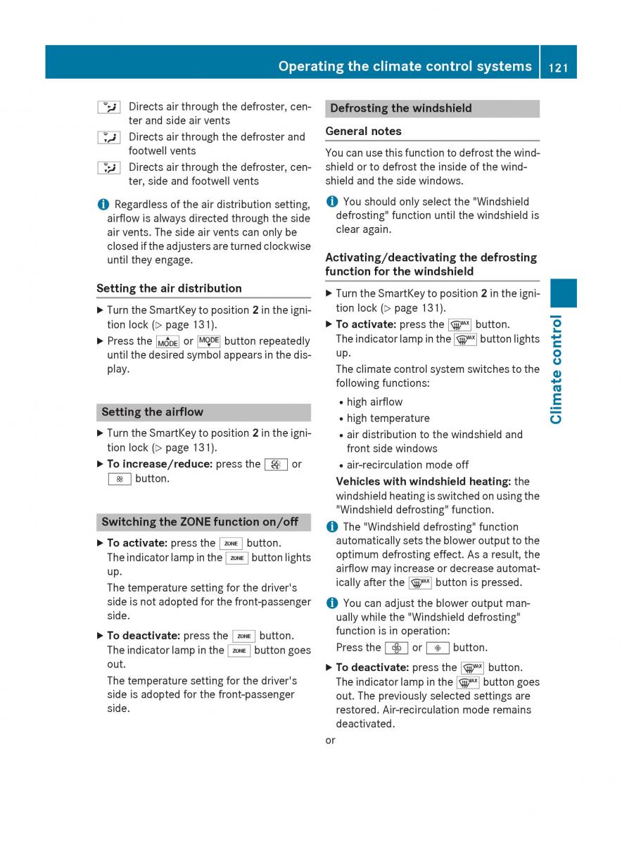 Mercedes Benz B Class W246 owners manual / page 123