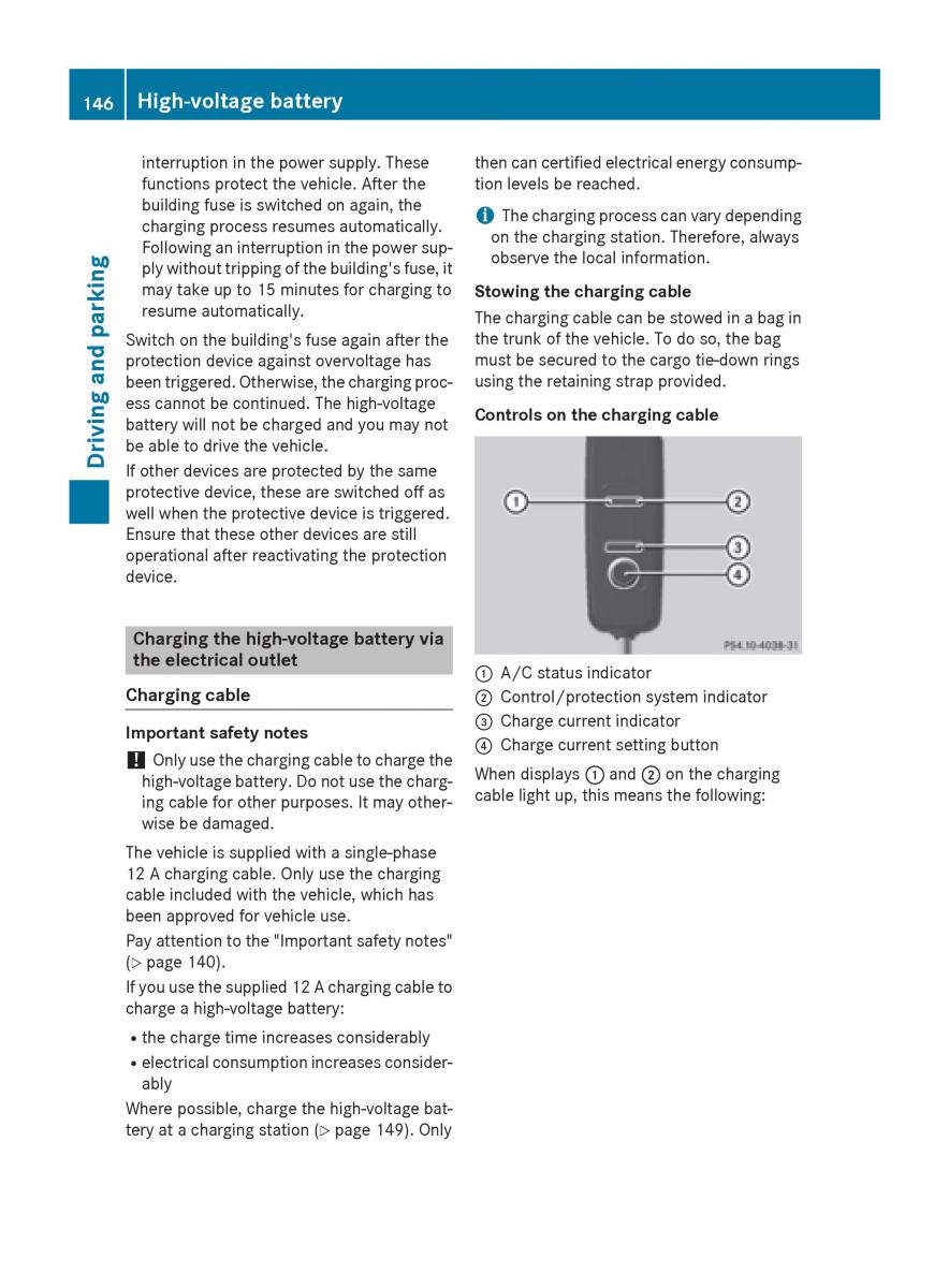 Mercedes Benz B Class W246 owners manual / page 148