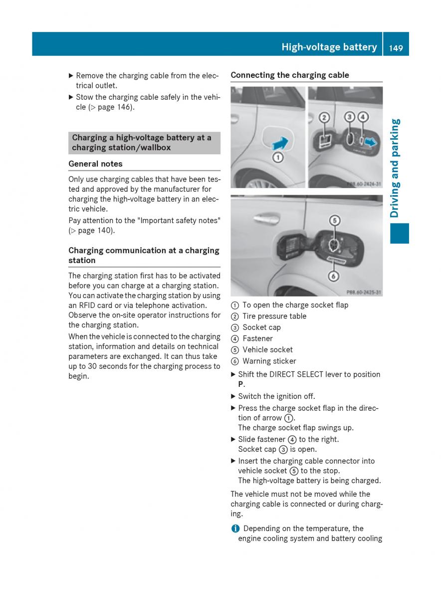 Mercedes Benz B Class W246 owners manual / page 151