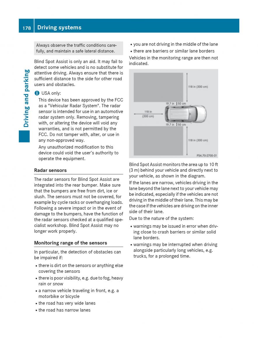 Mercedes Benz B Class W246 owners manual / page 180