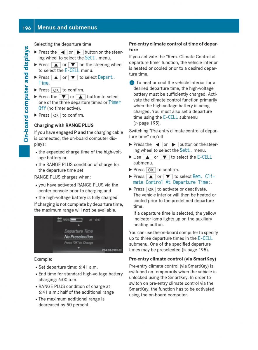 Mercedes Benz B Class W246 owners manual / page 198