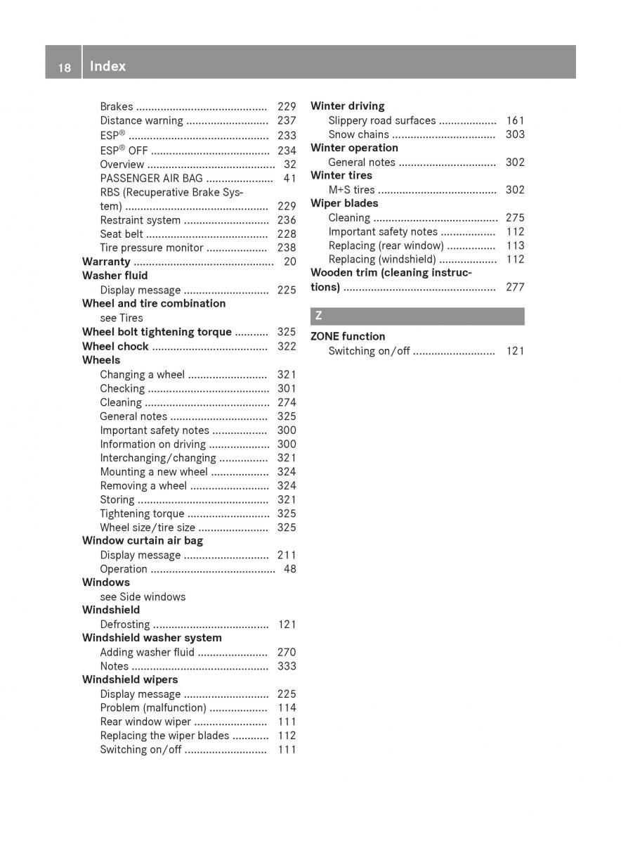 Mercedes Benz B Class W246 owners manual / page 20