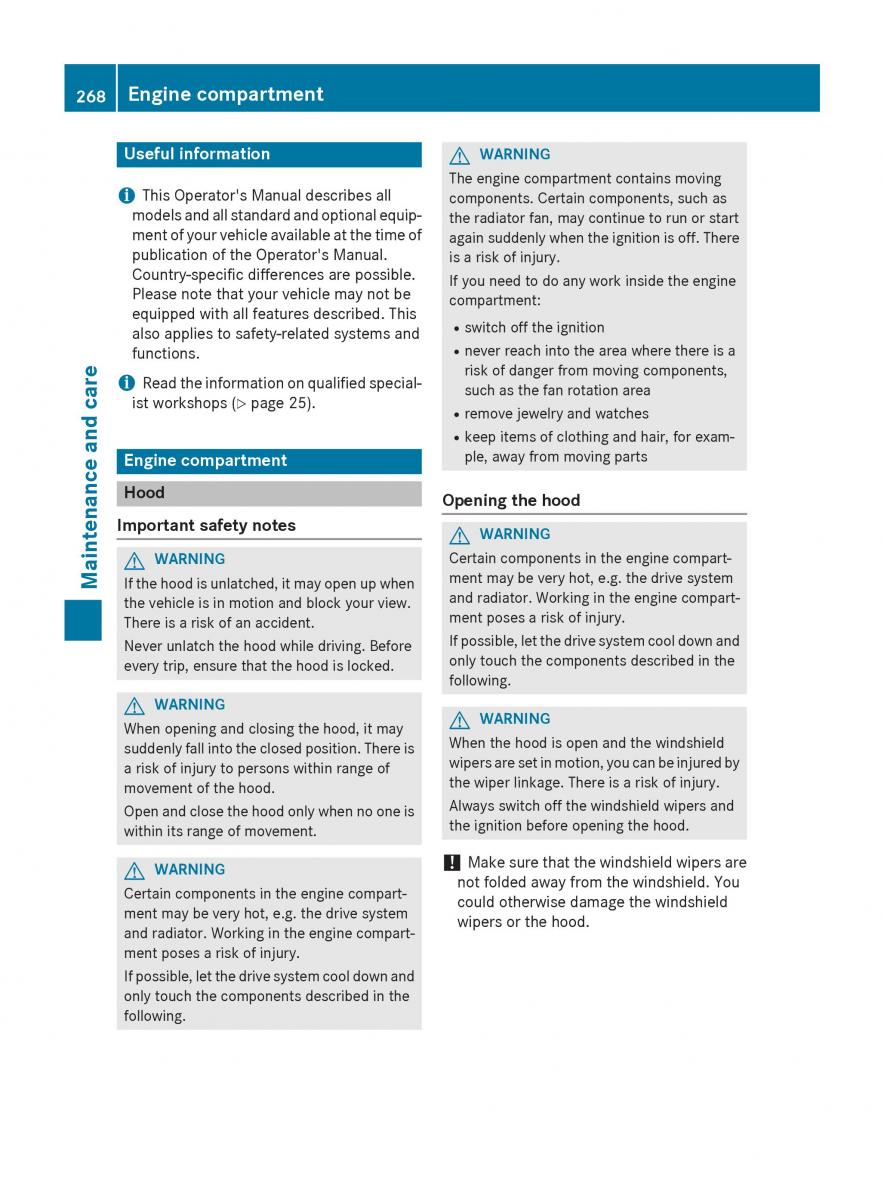 Mercedes Benz B Class W246 owners manual / page 270