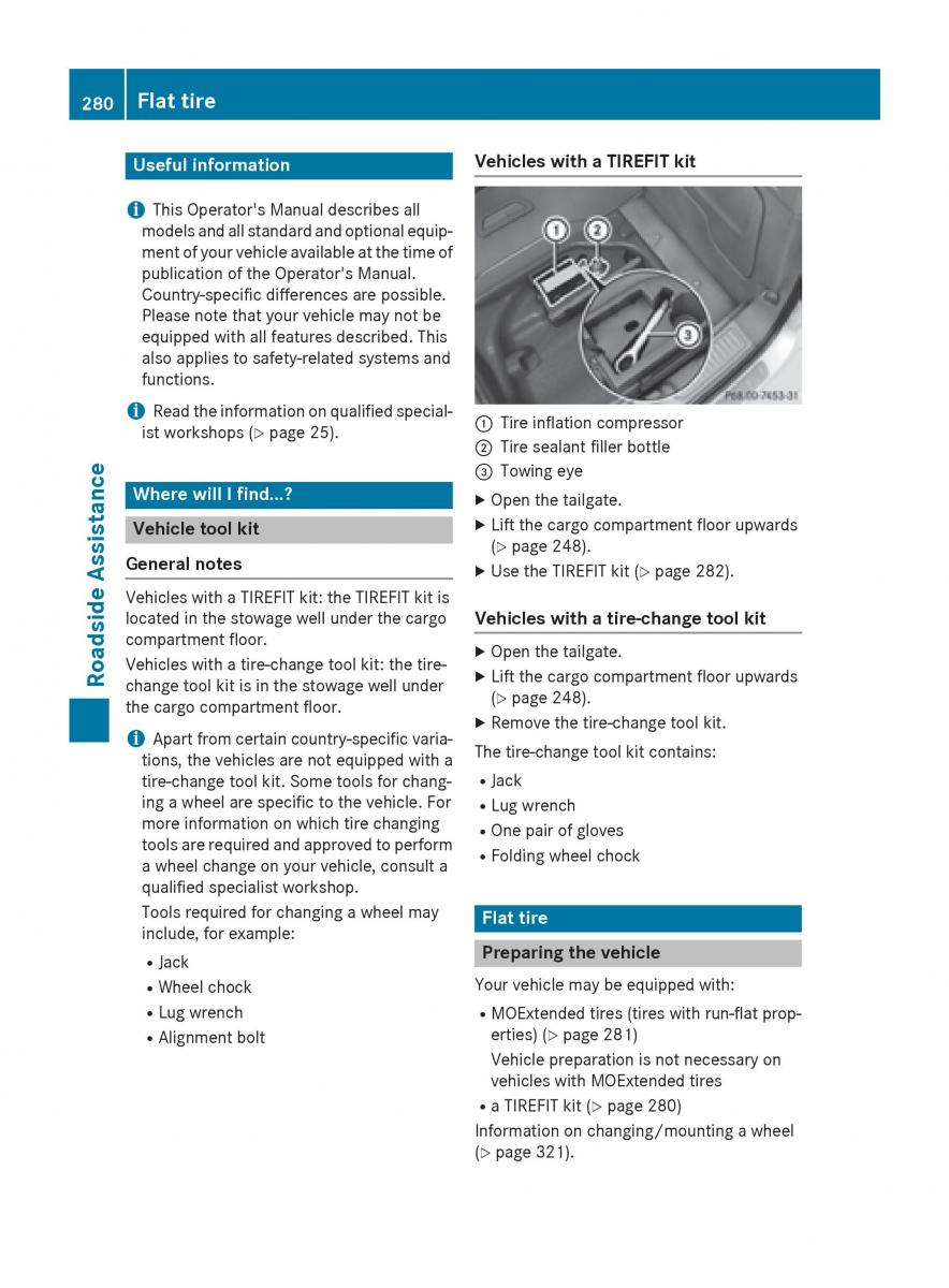 Mercedes Benz B Class W246 owners manual / page 282