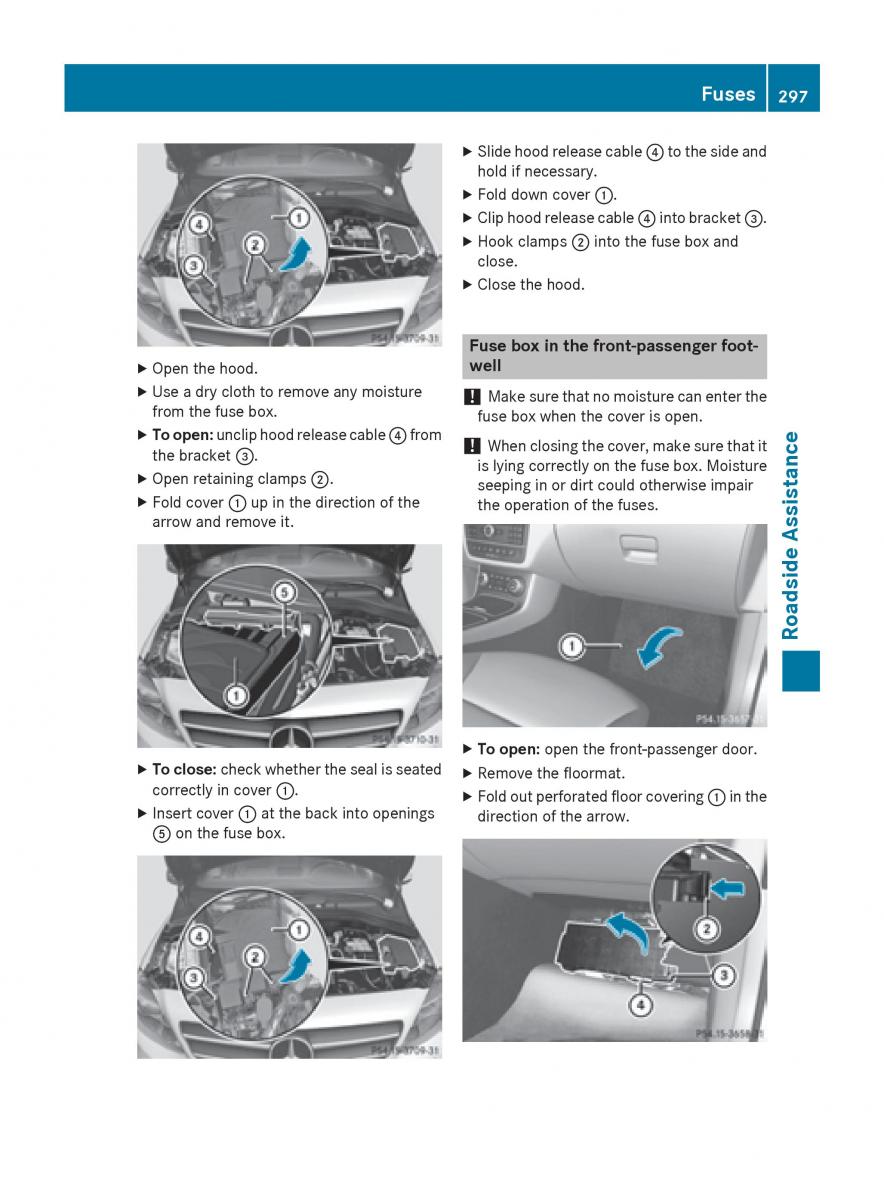 Mercedes Benz B Class W246 owners manual / page 299