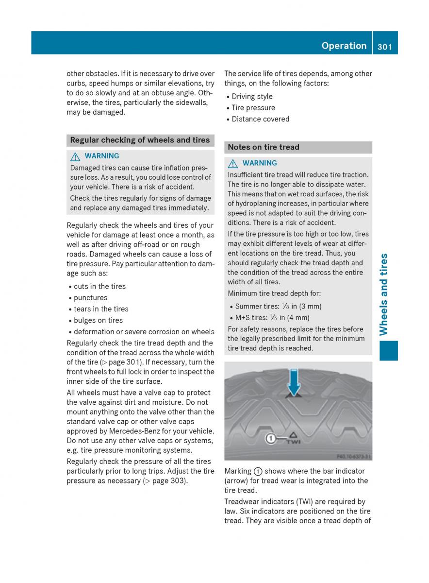 Mercedes Benz B Class W246 owners manual / page 303