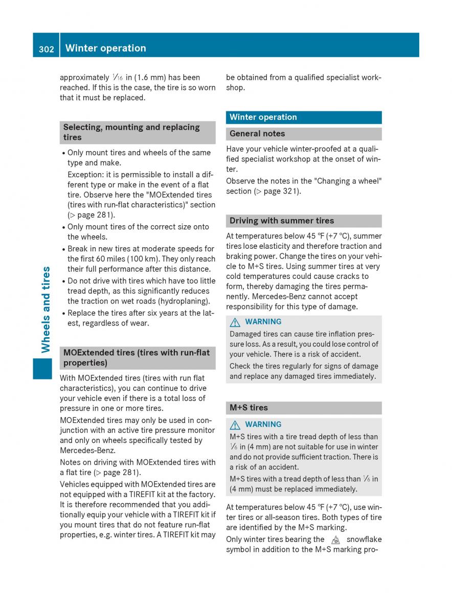 Mercedes Benz B Class W246 owners manual / page 304