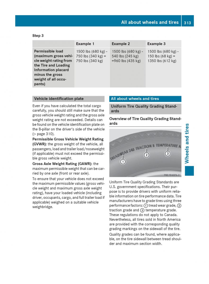 Mercedes Benz B Class W246 owners manual / page 315