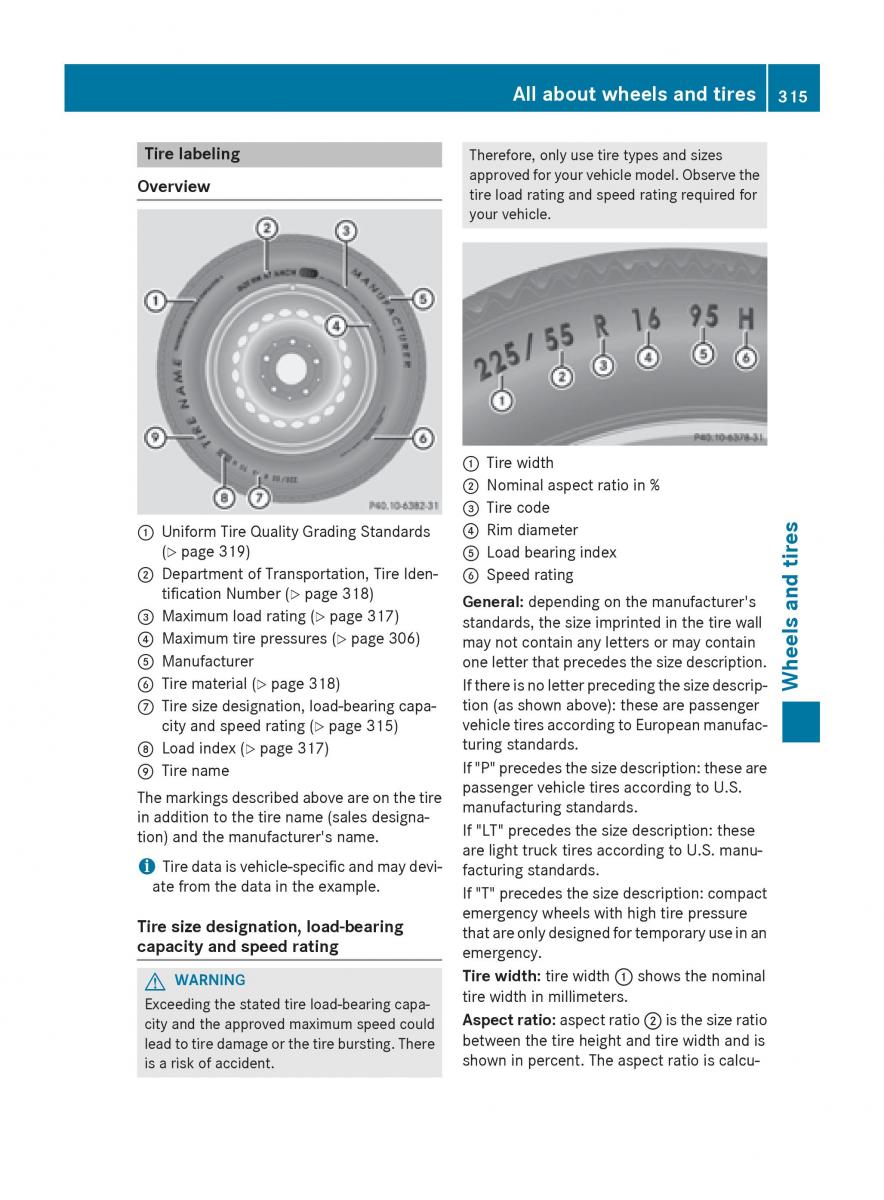 Mercedes Benz B Class W246 owners manual / page 317