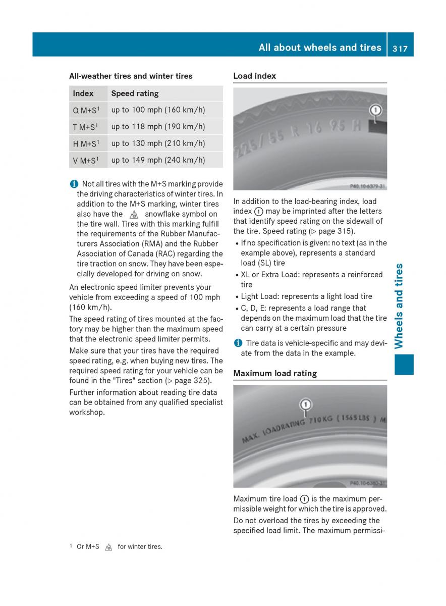 Mercedes Benz B Class W246 owners manual / page 319