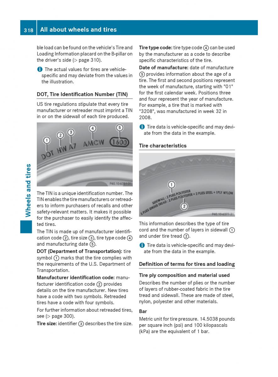 Mercedes Benz B Class W246 owners manual / page 320