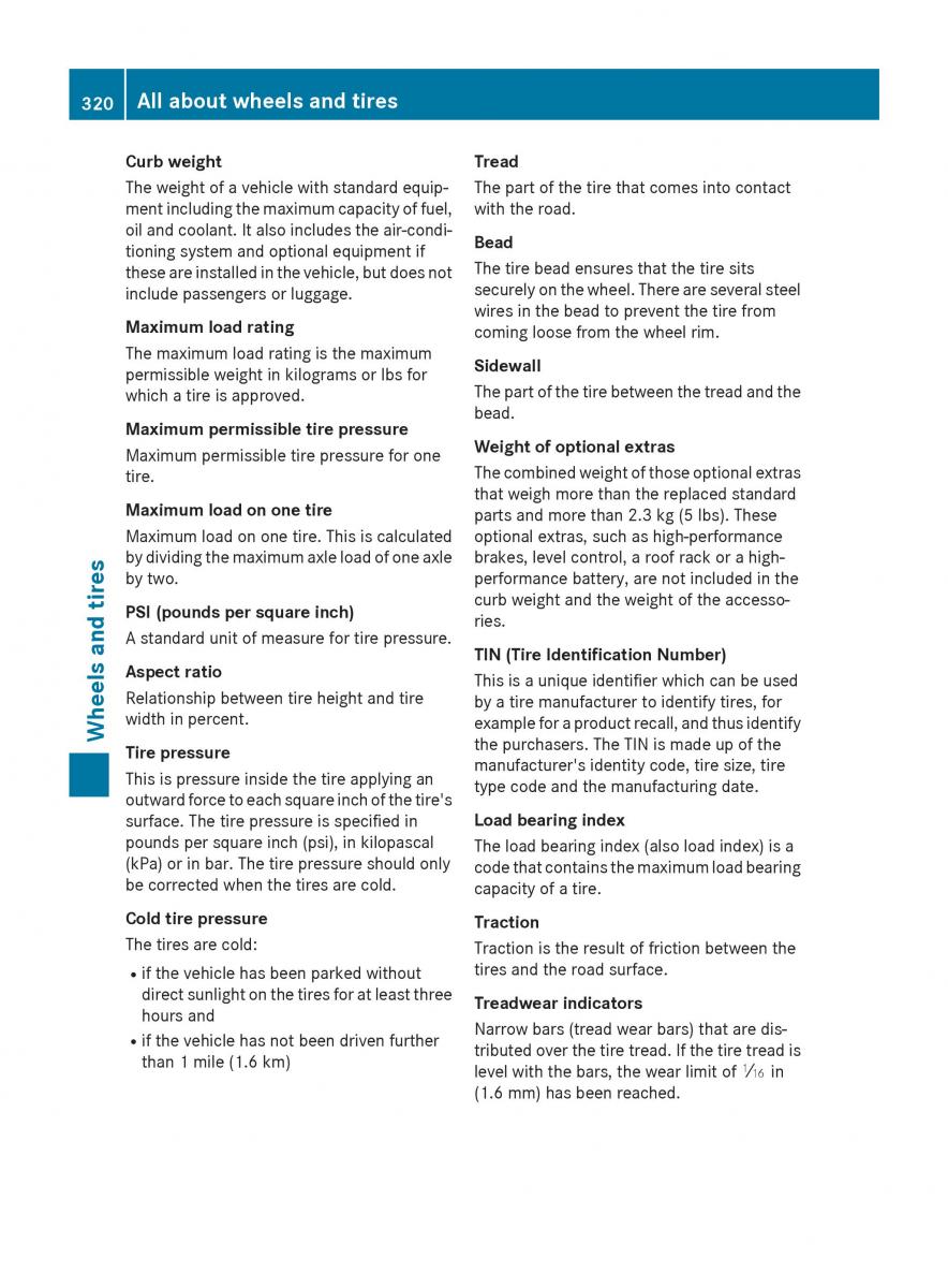 Mercedes Benz B Class W246 owners manual / page 322