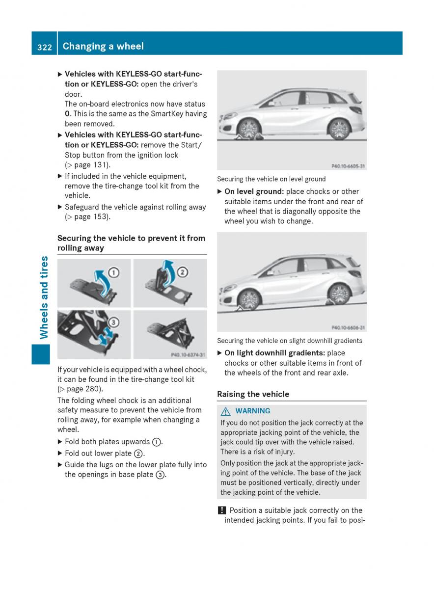 Mercedes Benz B Class W246 owners manual / page 324