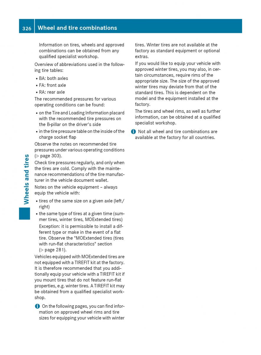 Mercedes Benz B Class W246 owners manual / page 328