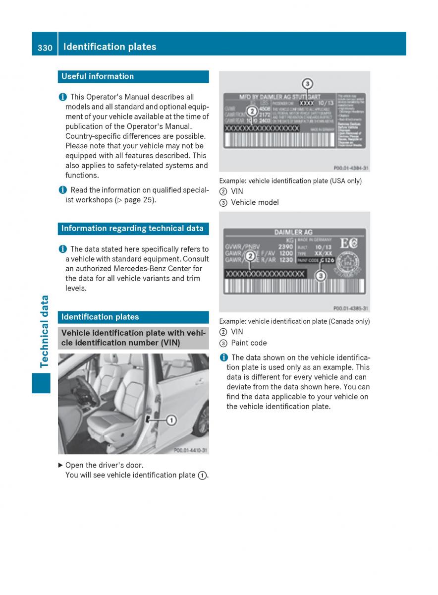 Mercedes Benz B Class W246 owners manual / page 332