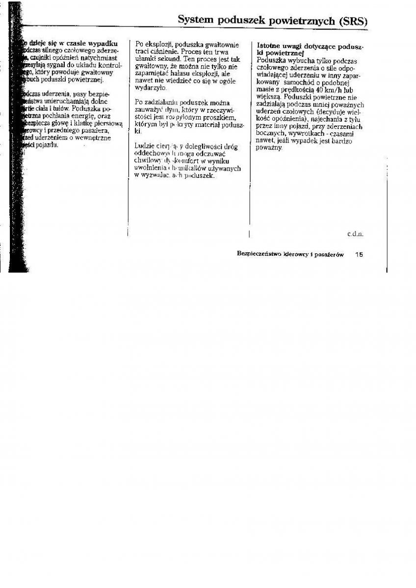 manual Honda CR V Honda CR V I 1 instrukcja / page 5