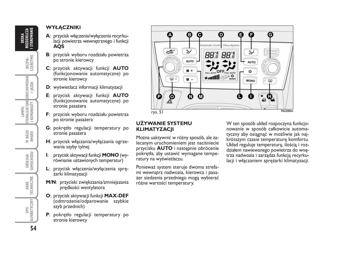 Fiat Croma instrukcja obslugi / page 55