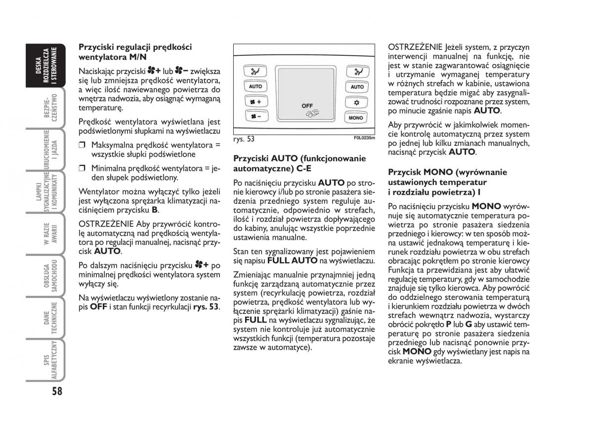 Fiat Croma instrukcja obslugi / page 59