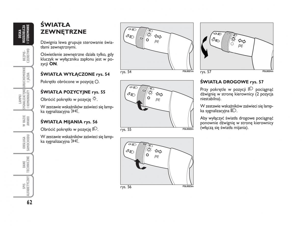 Fiat Croma instrukcja obslugi / page 63