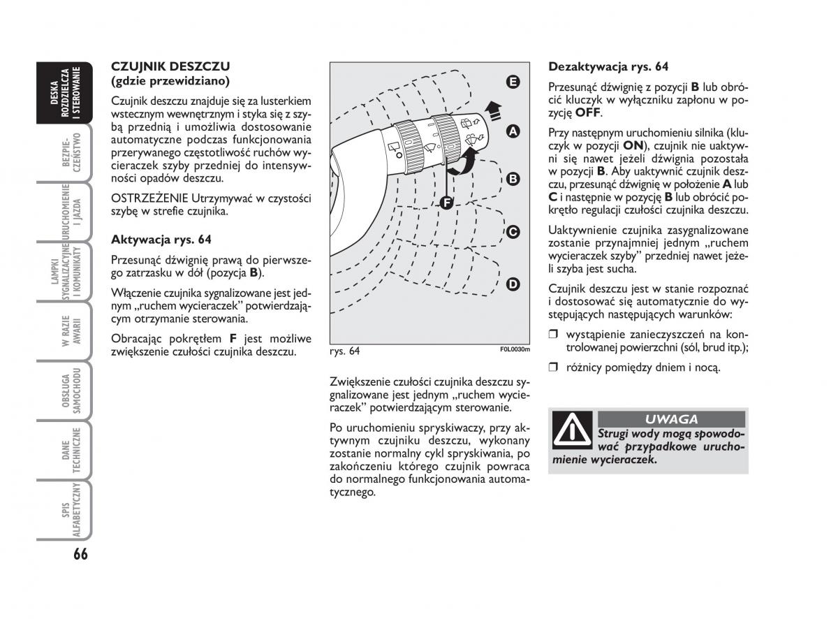 Fiat Croma instrukcja obslugi / page 67