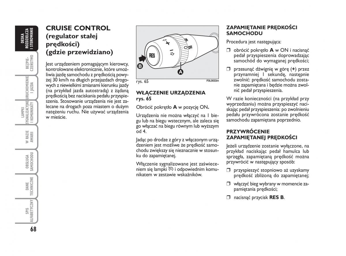 Fiat Croma instrukcja obslugi / page 69