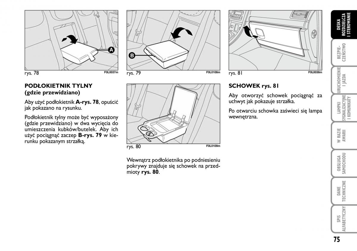 Fiat Croma instrukcja obslugi / page 76