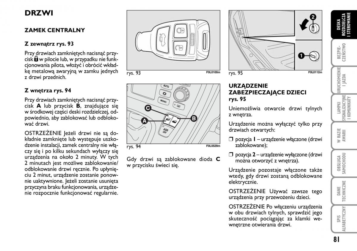 Fiat Croma instrukcja obslugi / page 82