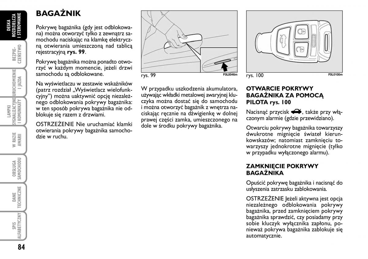 Fiat Croma instrukcja obslugi / page 85