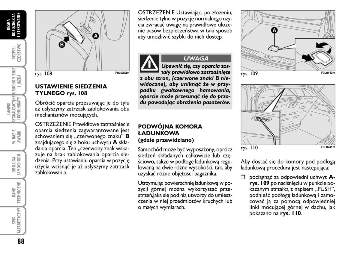 Fiat Croma instrukcja obslugi / page 89