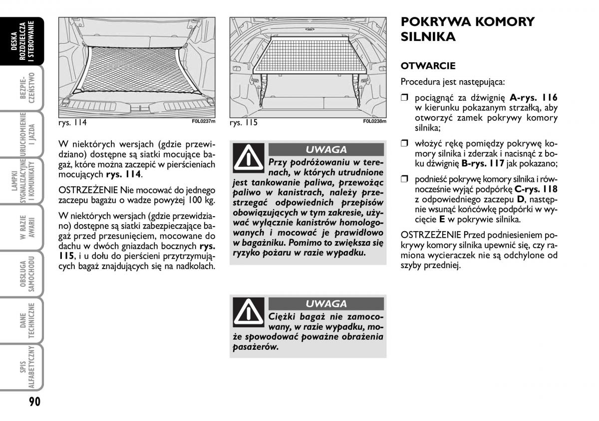 Fiat Croma instrukcja obslugi / page 91