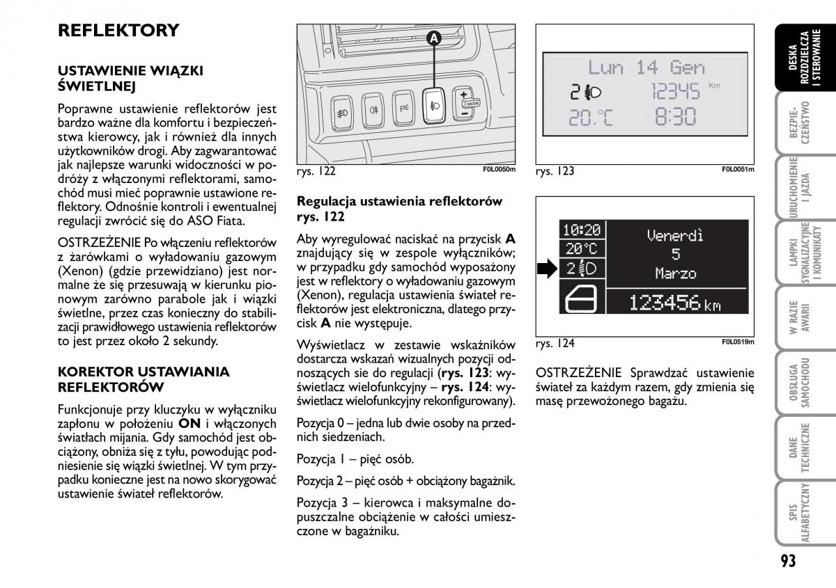 Fiat Croma instrukcja obslugi / page 94