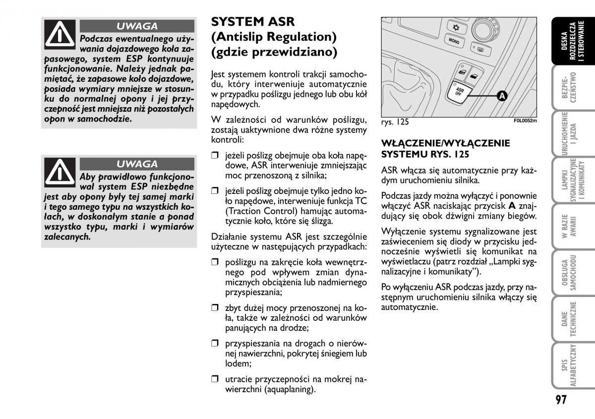 Fiat Croma instrukcja obslugi / page 98