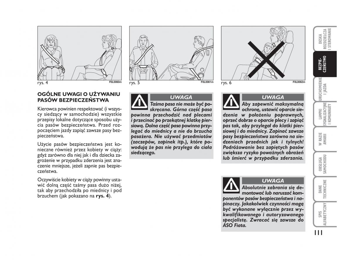 Fiat Croma instrukcja obslugi / page 112