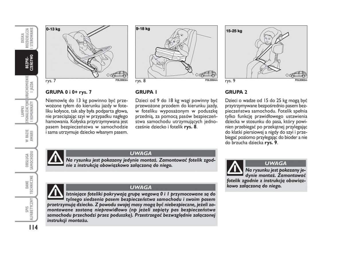 Fiat Croma instrukcja obslugi / page 115