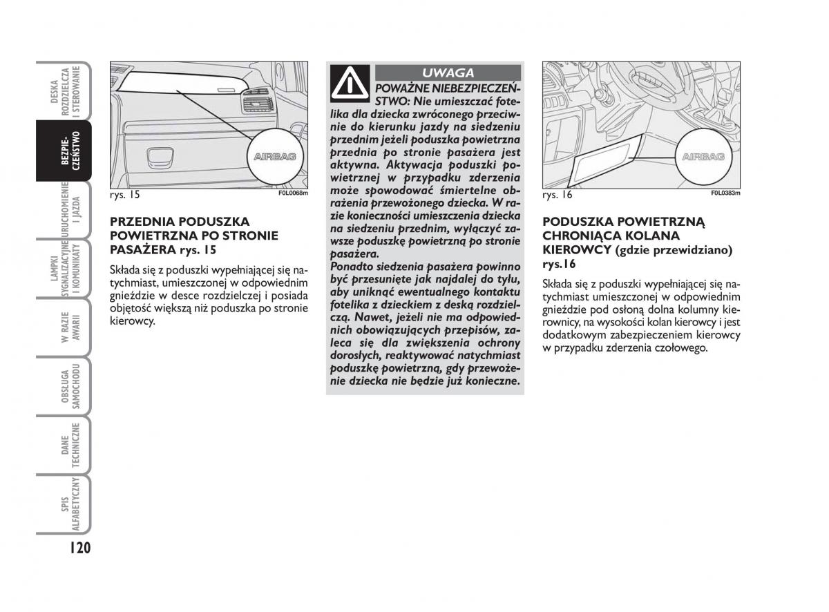 Fiat Croma instrukcja obslugi / page 121