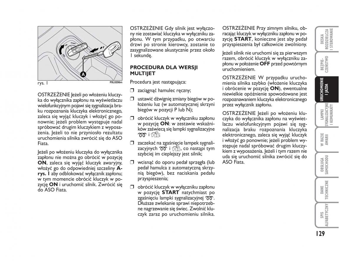 Fiat Croma instrukcja obslugi / page 130