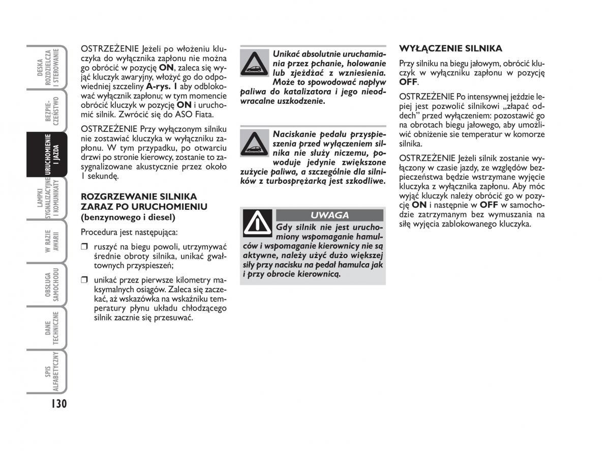 Fiat Croma instrukcja obslugi / page 131