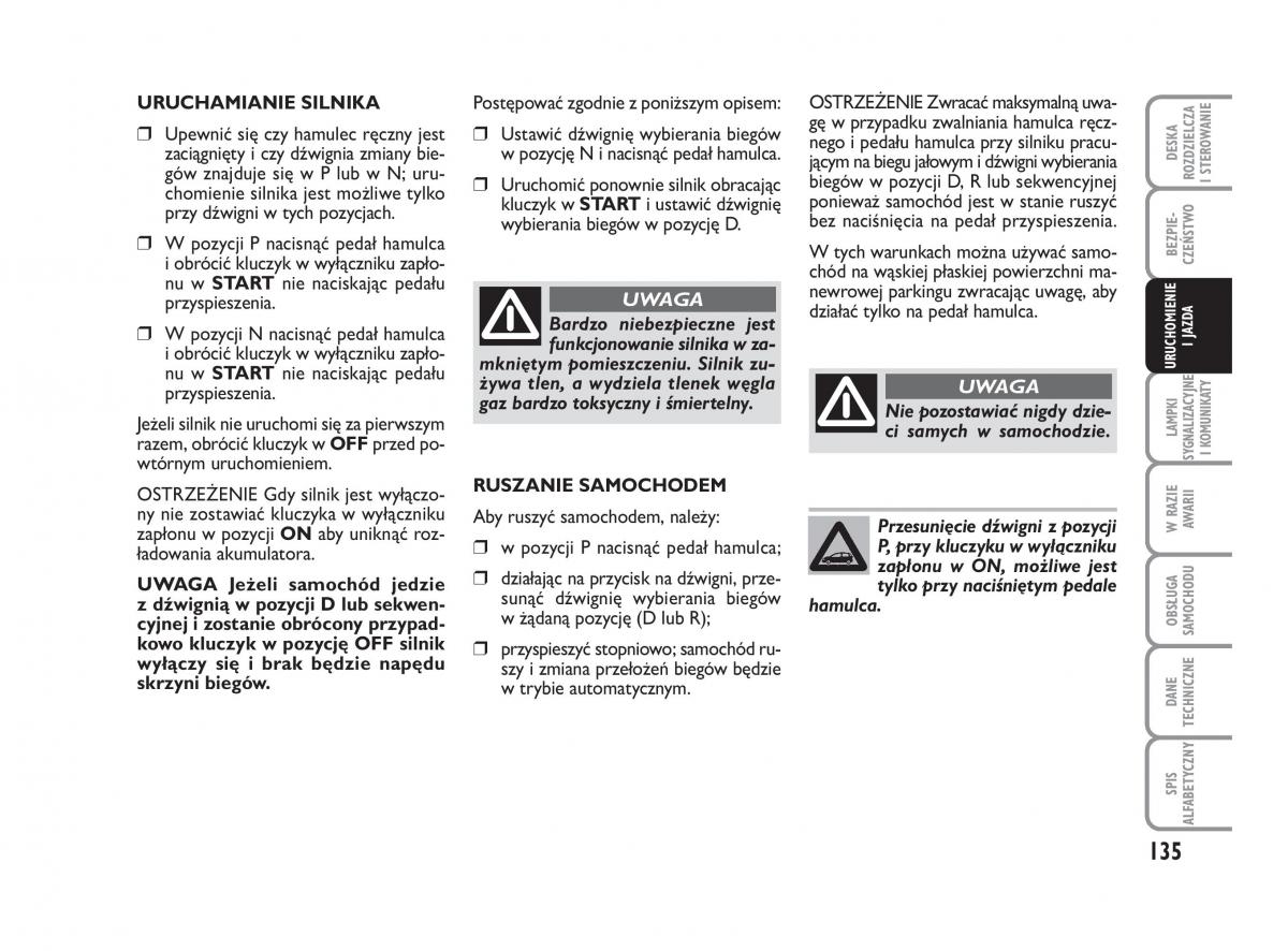 Fiat Croma instrukcja obslugi / page 136