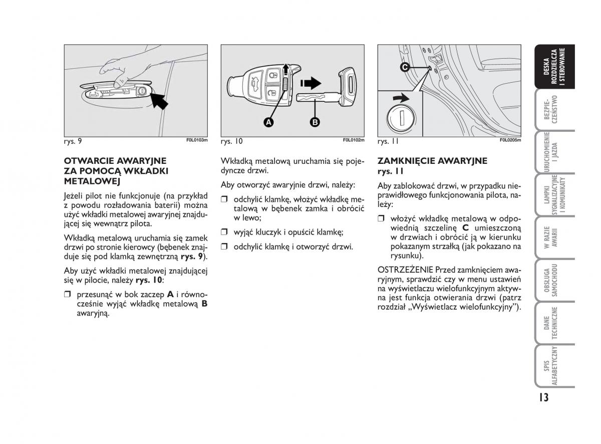 Fiat Croma instrukcja obslugi / page 14