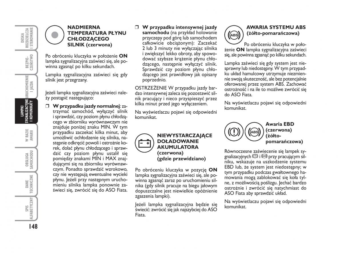 Fiat Croma instrukcja obslugi / page 149