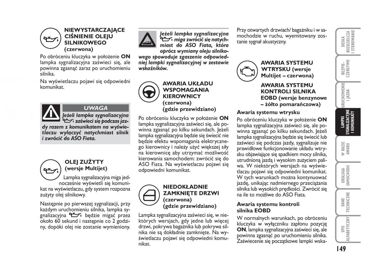 Fiat Croma instrukcja obslugi / page 150