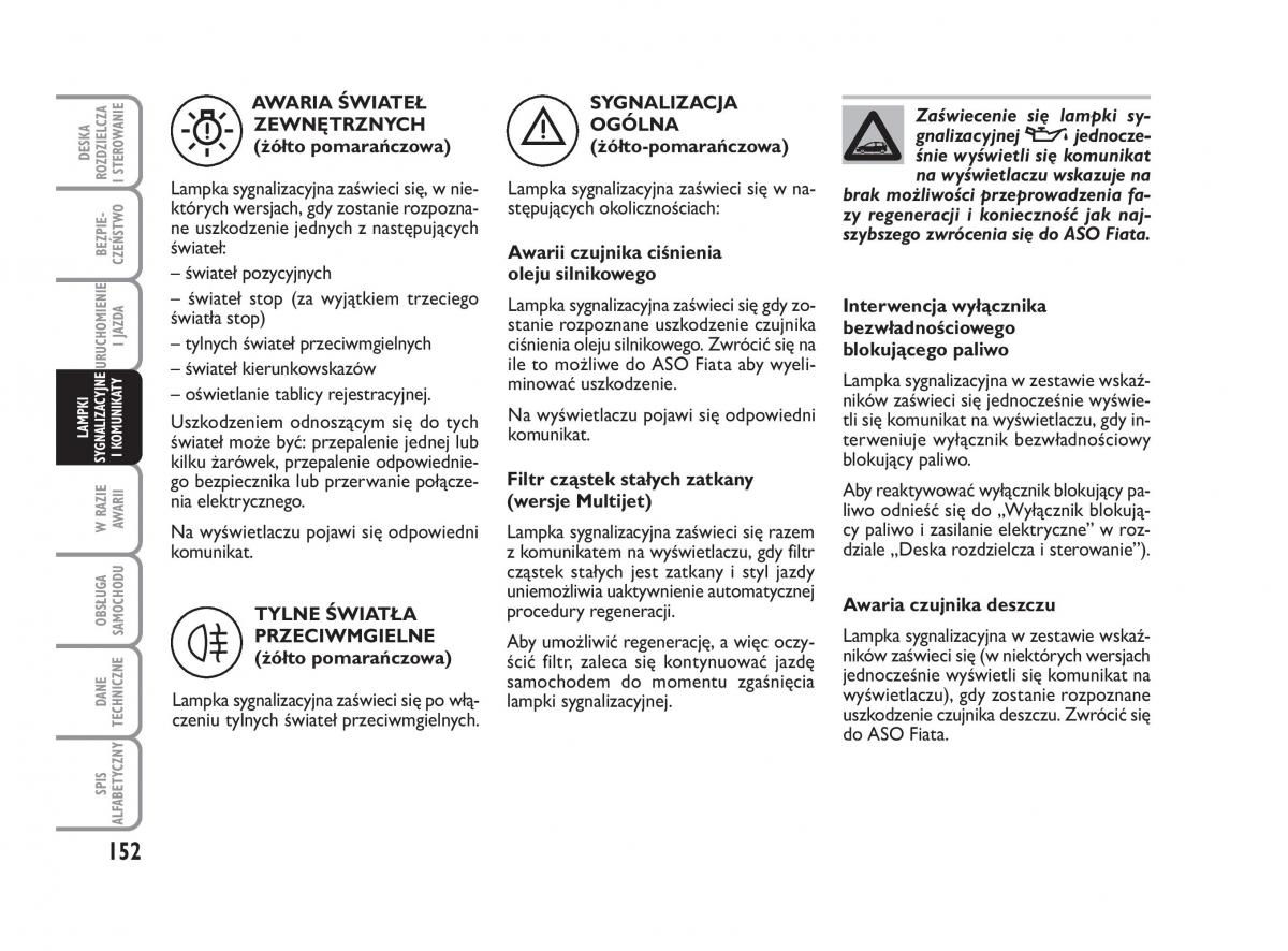 Fiat Croma instrukcja obslugi / page 153