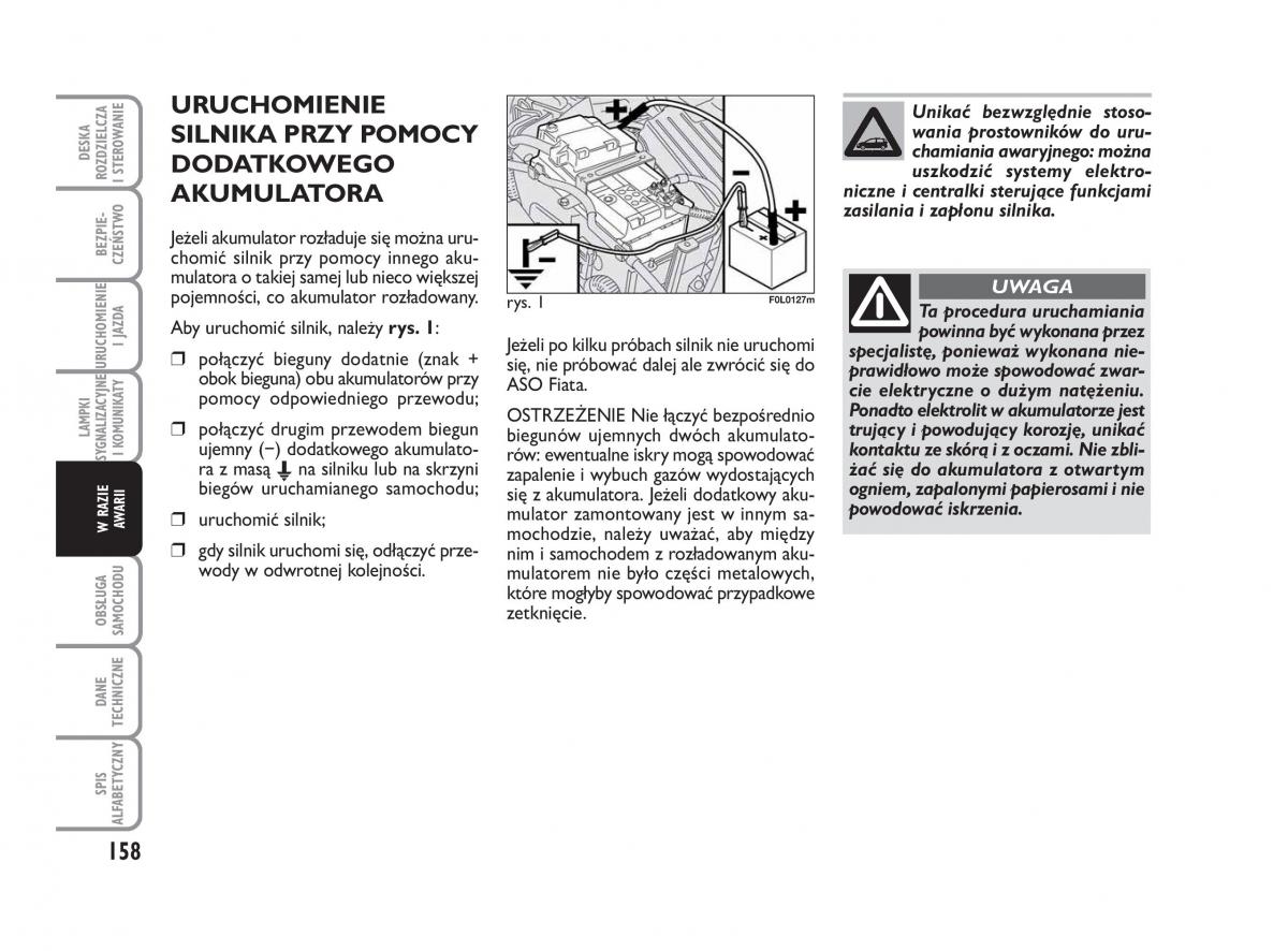 Fiat Croma instrukcja obslugi / page 159