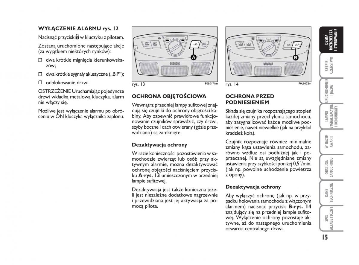 Fiat Croma instrukcja obslugi / page 16