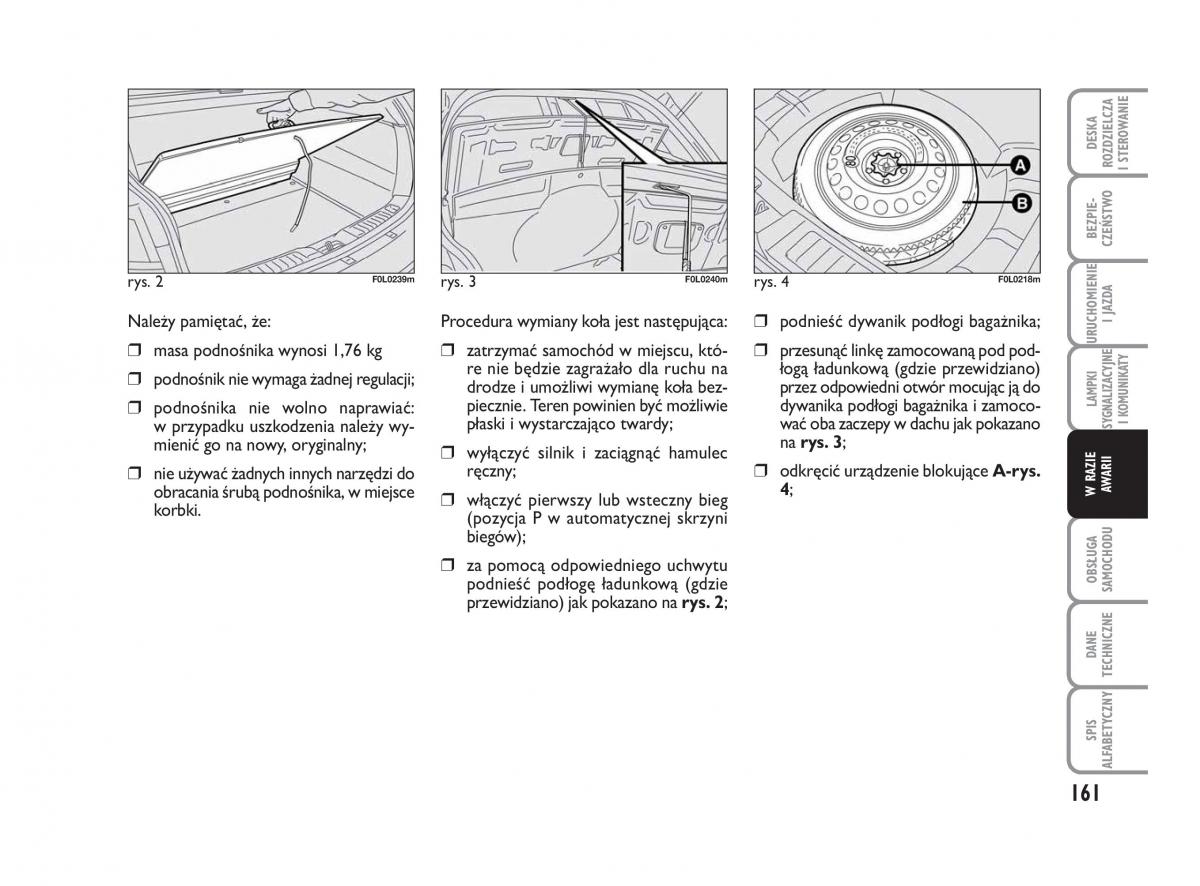 Fiat Croma instrukcja obslugi / page 162