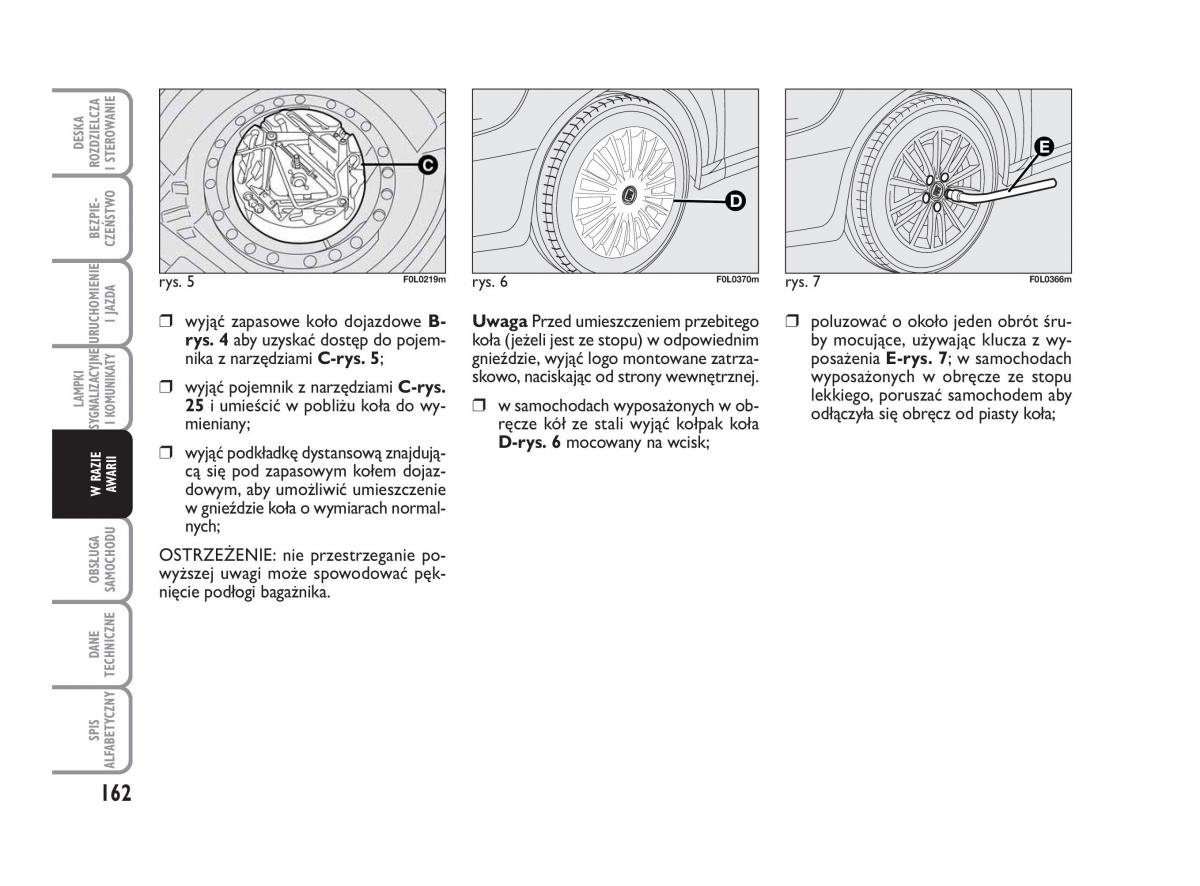 Fiat Croma instrukcja obslugi / page 163