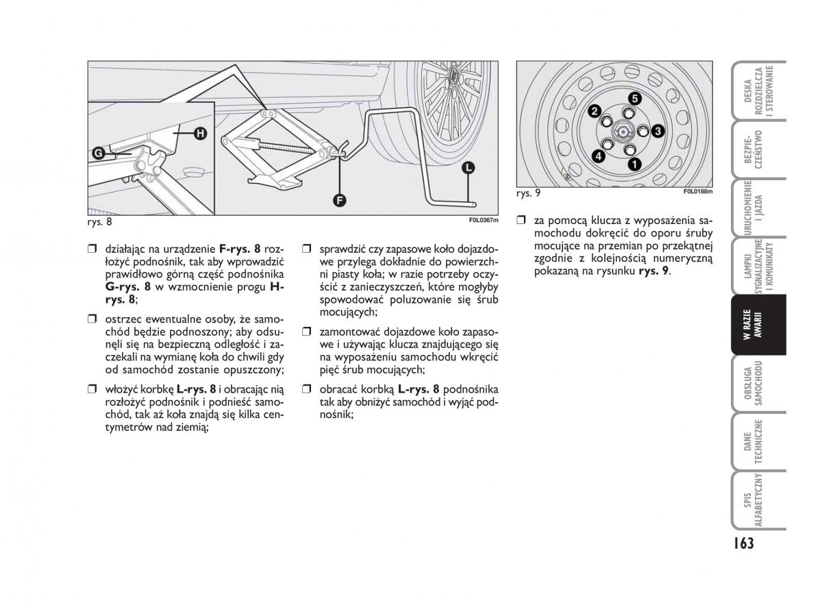 Fiat Croma instrukcja obslugi / page 164